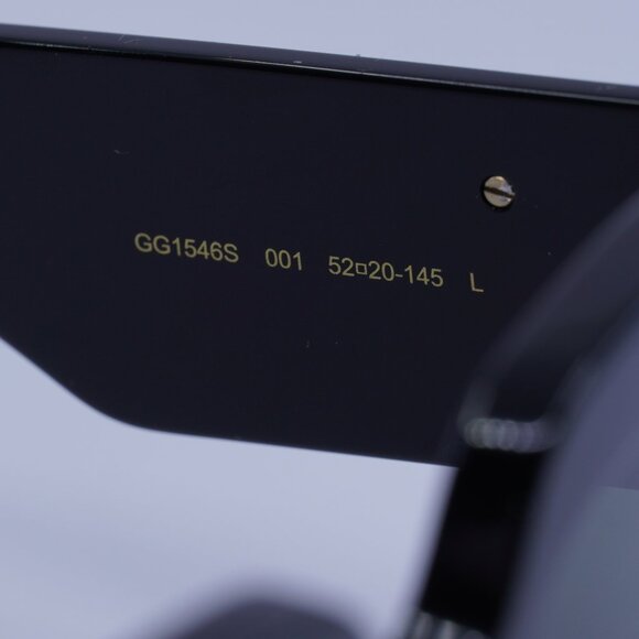 Gucci GG1546S 001 Sunglasses Black Square Frame, Grey Lenses main image 10